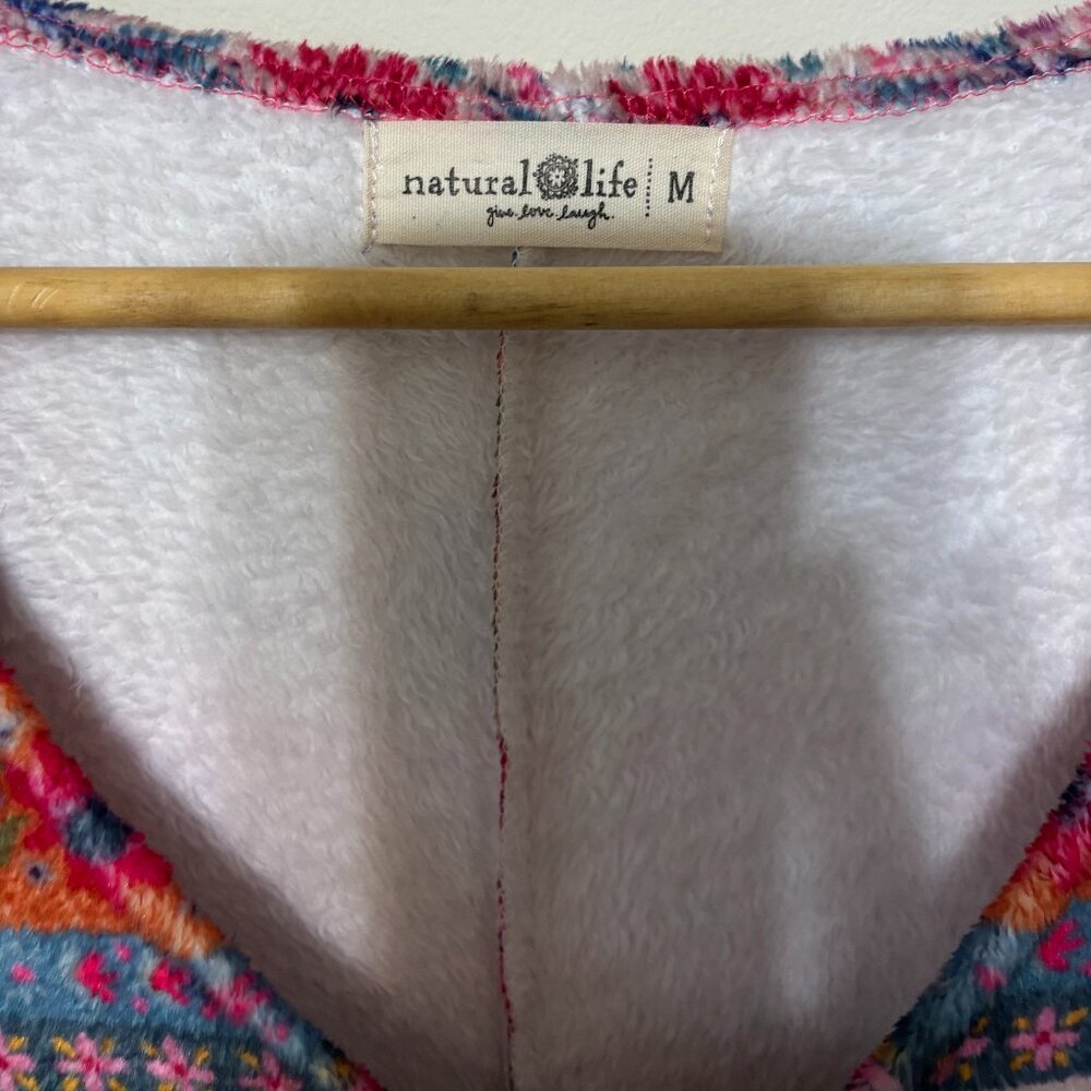 Natural Life Fleece Onesie Pajamas, Size M - Picture 6 of 7